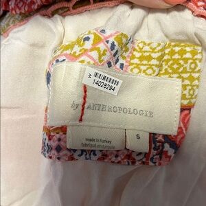 Anthropologie Colorful Patterned Blouse